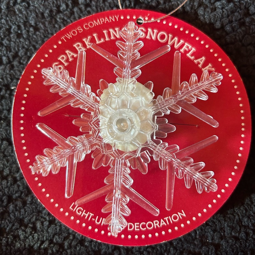 Two's Company Sparkling Snowflake ❄️ Light-Up LED Decoration